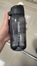 特百惠（Tupperware）樂(lè )C塑料杯550ML夏季男女學(xué)生便攜運動(dòng)水杯子大容量帶吸管 酷炫黑 曬單實(shí)拍圖