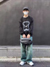 JEEP磁吸扣單肩斜挎包男士大容量機能胸包通勤機車(chē)騎行運動(dòng)休閑郵差包 黑武士【快拆磁吸+多隔層】 曬單實(shí)拍圖