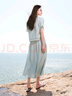三彩大碼女裝2025夏新款休閑開衫半身裙套裝V領花邊胖MM 曬單實拍圖