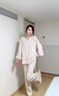 英氏【七夕好禮】A類月子服秋季孕婦睡衣可外穿哺乳喂奶帶胸墊家居服 格?；ā続類透氣排汗-夏款180g】 L【建議體重120-135斤】 曬單實(shí)拍圖