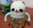貝親（Pigeon）熊貓兒童防嗆防漏喝水喝奶ppsu吸管奶瓶杯 300ml 12月 曬單實拍圖