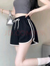妙戀多美式短褲夏季女休閑運(yùn)動(dòng)短褲女ins簡約風(fēng)女士短褲寬松三分超短褲 美式休閑運(yùn)動(dòng)短褲【黑色】 L 建議【100左右】 曬單實(shí)拍圖