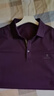 夢(mèng)特嬌（MONTAGUT）男士短袖夏含桑蠶絲商務(wù)T恤經(jīng)典百搭透氣Polo衫 黛紫    4XL    曬單實(shí)拍圖