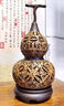 IKXO核桃葫蘆香爐檀香盒子熏香爐茶道擺件實(shí)木底座香盒香薰爐香器擺件 核桃葫蘆精致禮盒+盤(pán)香線(xiàn)香香托 曬單實(shí)拍圖
