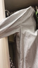 無(wú)印良品（MUJI） 女式 棉紗 長(cháng)袖罩衫 女士襯衫襯衣內搭女裝25年秋季上衣BC2O7A5A 淺灰色條紋 S （155/80A） 曬單實(shí)拍圖