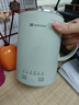 mokkom磨客養生壺養生杯電熱水杯電燉杯辦公室家用旅行便攜煮茶器燒水杯小型花茶壺熬粥煲湯電水壺 綠色 0.5L 曬單實(shí)拍圖