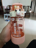 希樂(lè )（cille）學(xué)生水杯男女高顏值夏季Tritan雙飲吸管杯子耐高溫戶(hù)外便攜運動(dòng)杯 粉色【Tritan/雙飲/貼紙】 520ml 曬單實(shí)拍圖