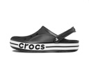 crocs卡駱馳洞洞鞋貝雅卡駱班輕便耐磨一腳蹬休閑鞋|205089 黑色/白色-066 41 /42(260mm) 曬單實拍圖