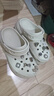 卡駱馳（crocs）經(jīng)典泡芙Clog男女一腳蹬懶人沙灘鞋 CR207521-2Y2 35 曬單實拍圖