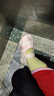 喜得瑞喜得瑞寶寶地板鞋春秋棉鞋嬰幼兒學(xué)步布鞋周歲女寶公主防滑軟底鞋 粉色 M (內(nèi)長12CM) 建議7-11個月 曬單實拍圖