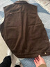 春秋美式復古工裝牛仔馬甲男美拉德潮流戶(hù)外坎肩背心外套休閑夾克 咖色 XL 體重120-135斤 曬單實(shí)拍圖