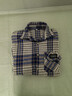 啄木鳥(niǎo)格子長(cháng)袖襯衫外套女2025春秋新款寬松百搭顯瘦減齡洋氣上衣襯衣 千鳥(niǎo)藍 4XL 建議135-145斤 曬單實(shí)拍圖