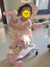 飛鴿兒童滑板車(chē)1-3-6-12歲可坐男女孩寶寶溜溜踏板車(chē)遛娃神器護欄款粉 曬單實(shí)拍圖