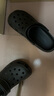 名創(chuàng  )優(yōu)品（MINISO）洞洞鞋男女夏季外穿沙灘涼鞋防滑厚底踩屎感包頭涼拖鞋黑色40-41 曬單實(shí)拍圖