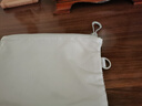 無(wú)印良品（MUJI）再生聚酯纖維 雙拉鏈包收納袋 居家旅行數據線(xiàn)小收納包便攜零錢(qián)包 淺灰色/M/長(cháng)19*寬13.5cm 曬單實(shí)拍圖