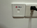 萬級高速度86型雙口位網(wǎng)絡面板帶網(wǎng)口模塊套裝 Cat6網(wǎng)線插座電腦面板六類含穩(wěn)連千兆免打信息模塊 白色 曬單實拍圖