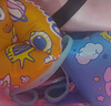 swimbobo兒童游泳臂圈游泳圈 游泳手臂圈浮力袖兒童游泳裝備臂圈橙色? 曬單實拍圖