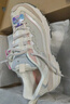 斯凱奇（Skechers）奶茶熊休閑運動鞋女子時尚厚底老爹鞋熊貓鞋增高 自然色/NAT 37 曬單實拍圖