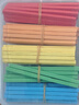名遇數學(xué)小棒方形計數棒木質(zhì)小學(xué)生一年級數學(xué)學(xué)具幼兒兒童數數加減法教具神器 方形棒100根（盒裝） 曬單實(shí)拍圖