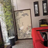 2025新款新中式屏風(fēng)隔斷客廳風(fēng)水鳥(niǎo)語(yǔ)花香實(shí)木背景墻辦公進(jìn)門(mén)遮擋 竹影禽棲處 其他尺寸圖案選擇（聯(lián)系客服） 曬單實(shí)拍圖