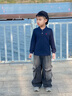 POLOWALK男童長(cháng)袖POLO衫新品2025秋季新款男女童翻領(lǐng)長(cháng)袖上衣套頭打底T恤 藏青 120 cm 曬單實(shí)拍圖