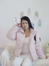 波司登（BOSIDENG）【七夕禮物】25新款羽絨服男女同款情侶90絨立領(lǐng)短外套B250246360 未央粉1930 M 165/88A 曬單實(shí)拍圖
