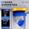 潛水艇（Submarine）馬桶法蘭密封圈防臭防漏坐便器底部下水口通用配件防反水黃油膠圈 黃油款密封圈丨2只裝丨90-110通用 曬單實(shí)拍圖
