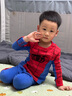 G.DUCKKIDS童裝男童睡衣春秋冬新款兒童保暖內(nèi)衣套裝男孩秋衣秋褲蜘蛛俠衣服 CHM-蜘蛛俠 110 尺碼4~5歲【100-110cm】 曬單實(shí)拍圖