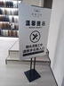 悅展示雙面KT板展架廣告支架海報架可調節支架POP廣告展架立式KT板展架 直立黑色【加重2.8KG】 曬單實(shí)拍圖