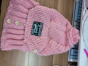 察今帽子女冬季針織保暖毛線(xiàn)帽圍脖口罩一體圍巾帽護耳騎車(chē)防風(fēng)套頭帽 粉色【護耳防風(fēng)/加絨加厚】 曬單實(shí)拍圖