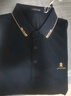 夢(mèng)特嬌（MONTAGUT）夏季男士Polo衫含桑蠶絲商務(wù)刺繡休閑百搭T恤 藏青 52  曬單實(shí)拍圖