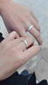 DRAGBOLL鉑金對戒PT950情侶對戒純銀戒指結婚求婚紀念日送女友生日禮物 【如需閉口聯(lián)系客服】 曬單實(shí)拍圖