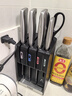 OOU銀鈦飛鳥(niǎo)刀具全套抗菌刀具套裝菜刀套裝廚房廚具家用套刀切菜刀嬰兒輔食用具大全六件套 曬單實(shí)拍圖