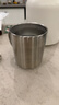 無(wú)印良品（MUJI）不銹鋼雙層馬克杯 大容量男女辦公學(xué)生水杯茶杯咖啡杯 銀色490ml 曬單實(shí)拍圖