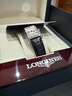 瑞士正品Longines浪琴時(shí)尚小方金表鋼帶石英手表黛綽維納鑲鉆女表 黛綽維納白盤(pán)黑色皮帶 石英 曬單實(shí)拍圖