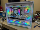航嘉（Huntkey）S960暴風(fēng)雪X黑色全景版海景房機箱（雙面鋼化玻璃/左右分區/360水冷/9風(fēng)扇位/MATX主板） 曬單實(shí)拍圖