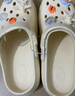 名創(chuàng)優(yōu)品（MINISO）洞洞鞋男女夏季外穿涼鞋防滑厚底踩屎感包頭涼拖鞋 卡其+海洋星星 曬單實(shí)拍圖