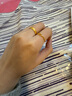 金至尊（3DG Jewellery） 黃金戒指情侶對(duì)戒相擁999足金婚戒結(jié)婚男女款活口生日禮物計(jì)價(jià) 女戒4.17克-R124003621 曬單實(shí)拍圖