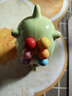 獨角獸水果輕奢陶瓷餐具套裝家用可愛(ài)高級不銹鋼收納安全水果叉子 陶瓷馬卡龍果綠獨角獸+6叉 曬單實(shí)拍圖