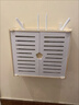 多媒體網(wǎng)絡(luò )箱路由器收納盒掛墻光貓插排電線(xiàn)板wifi置物架信息弱電箱遮擋 雙層大加高木框PVC門(mén)（送無(wú)痕釘+粘鉤） 曬單實(shí)拍圖