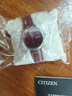 西鐵城（CITIZEN） 光動(dòng)能小牛皮表帶羅馬字符表盤(pán)時(shí)尚女表 EW2420-00WB皮帶休閑女表 曬單實(shí)拍圖
