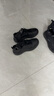 海瀾之家（HLA）男鞋夏季輕盈透氣運動皮鞋男全黑商務鞋子男休閑鞋【七夕情人節(jié)】 黑色 41 曬單實拍圖