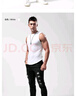 簡(jiǎn)束（JOONSVIP）螺紋背心男寬肩修身緊身運動(dòng)健身純色棉質(zhì)打底無(wú)袖T恤夏季坎肩潮 白色 2XL （140-165斤左右修身型） 曬單實(shí)拍圖