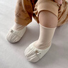 兔兔大文嬰幼兒鞋0-6-12個(gè)月秋冬季軟底0-1歲男女寶寶學(xué)步襪子鞋棉鞋腳套 米色小奶狗（棉布內里） 內長(cháng)12cm(適合0-12個(gè)月) 曬單實(shí)拍圖