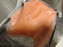泰明揚新疆三文魚中段 去皮整塊切片刺身壽司生魚片 冷凍冰鮮即食生鮮 去皮中段整塊 1200g 【400g*3盒】 冷凍【可以存放】 曬單實拍圖