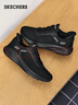斯凱奇（SKECHERS）閃穿鞋男鞋秋季一腳蹬健步鞋輕便網(wǎng)面休閑運動鞋懶人鞋118303 曬單實拍圖