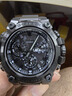 CASIO卡西歐MTG3000 GSHOCK太陽(yáng)能電波藍牙鋼鐵之心手表男 MTG-B3000 MTG-B3000B-1黑膠帶 曬單實(shí)拍圖