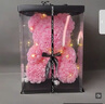 雨蒙蒙生日禮物女生伴手禮七夕情人節禮物結婚禮物新婚玫瑰熊永生花禮盒 曬單實(shí)拍圖
