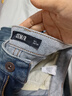 森馬（Semir）牛仔褲女抓毛闊腿褲港風(fēng)冬季2025顯腿長(cháng)拖地褲ins潮109725124002 曬單實(shí)拍圖