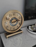 伯莎丹頓黃銅座鐘客廳擺件家用靜音臺式鐘表辦公室書(shū)房桌面臺鐘時(shí)鐘擺鐘 黃銅底座【金屬表盤(pán)】電波機芯 曬單實(shí)拍圖